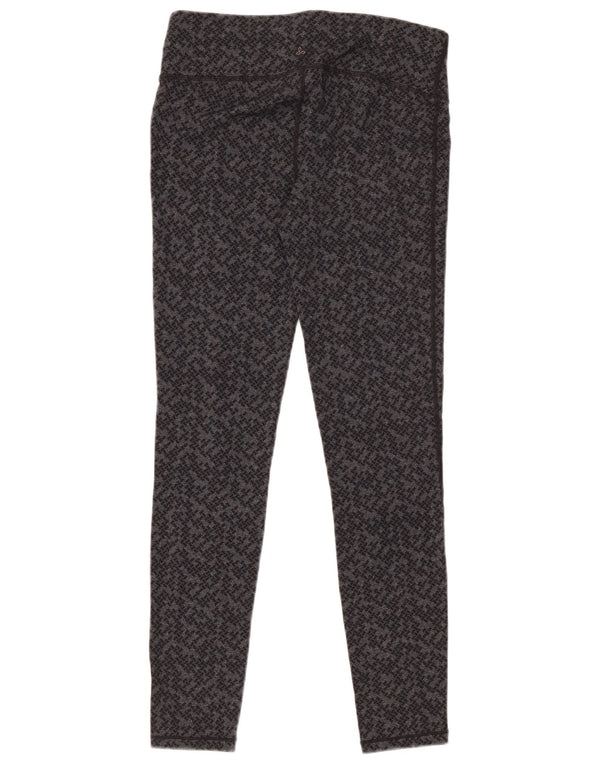 PRANA Leggings para mujer UK 8 Small Gris Geométrico Nylon