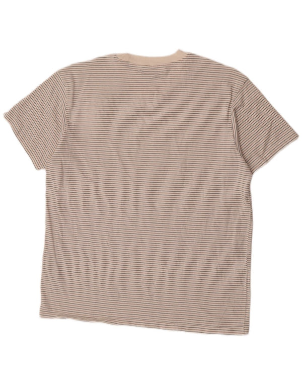 Jack & Jones Hombre Camiseta Top XL Blanco Rayas Algodón