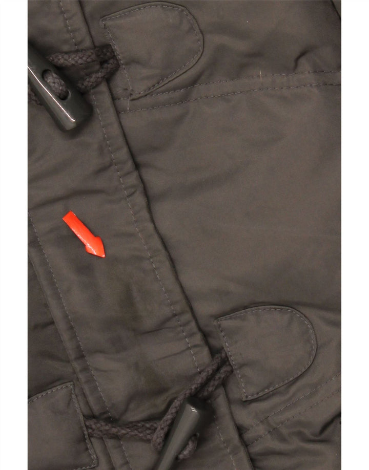Tom Tailor Abrigo acolchado con capucha para mujer UK 44 Poliamida gris medio