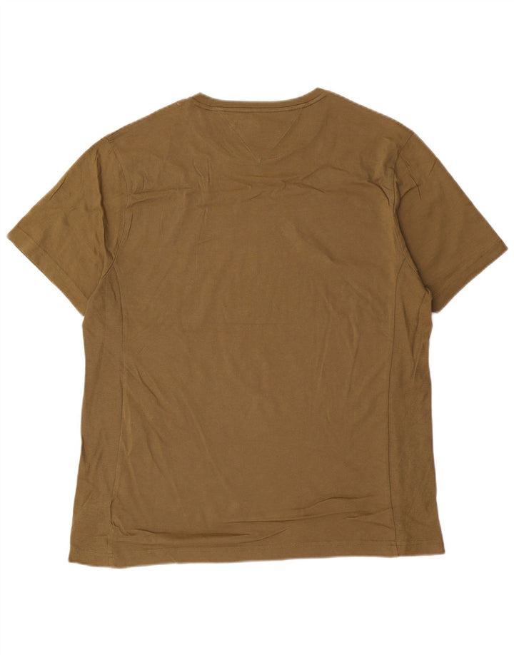 TOMMY HILFIGER Camiseta para hombre Top Medium Khaki Cotton
