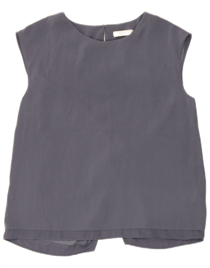 Blusa sin mangas para mujer Oasis Top UK 42 Poliéster gris medio