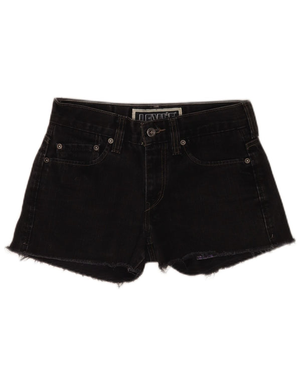 Levi's Mujer 511 Shorts De Mezclilla Ajustados W30 Algodón Negro Mediano