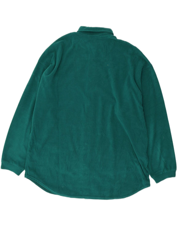 THINK PINK Camisa de forro polar holgada para hombre 2XL Poliéster verde