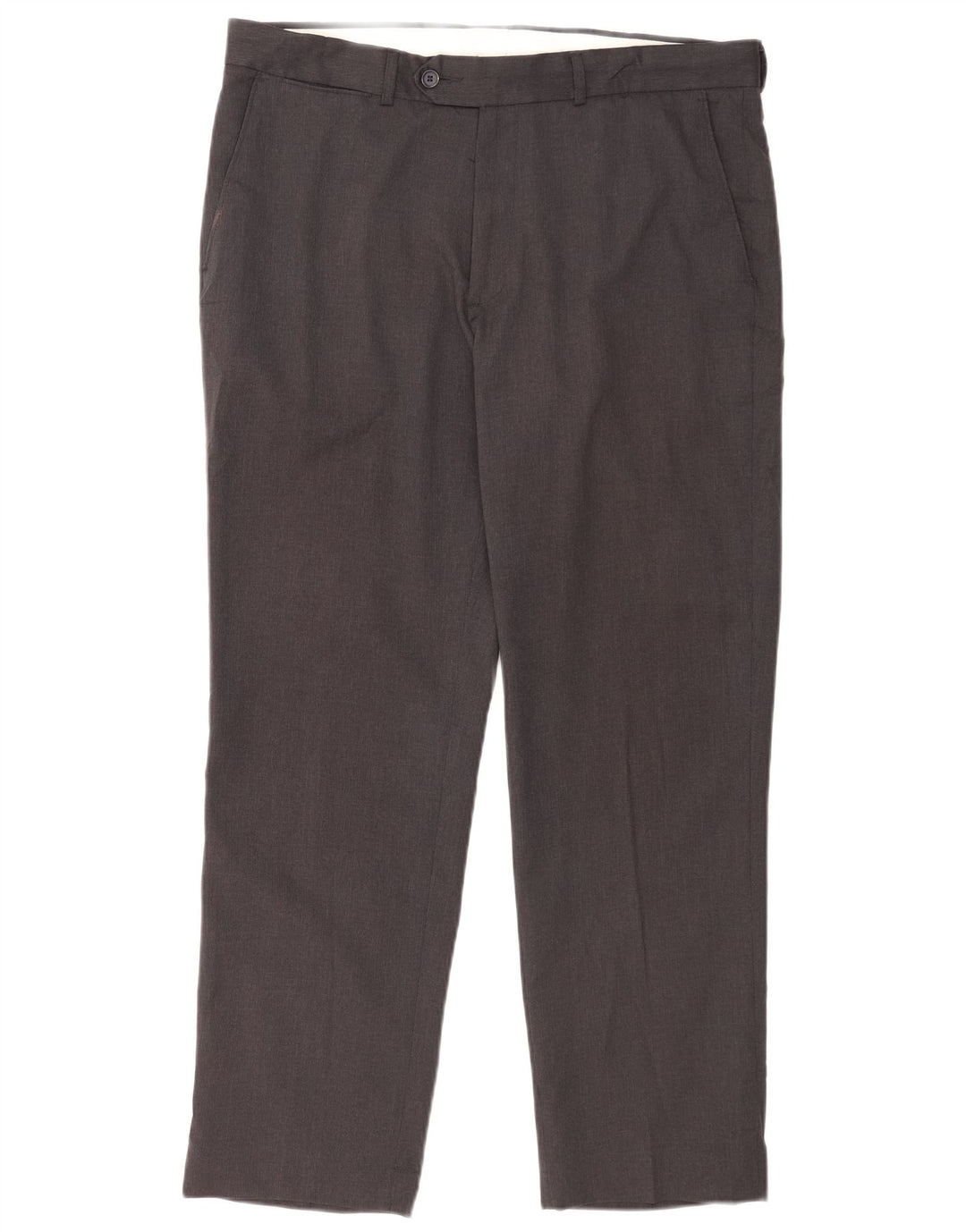 James Pringle Pantalón de traje recto para hombre W36 L29 Poliéster gris