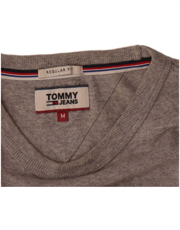 Tommy Hilfiger Top gráfico de corte regular para hombre, manga larga, moteado en gris medio
