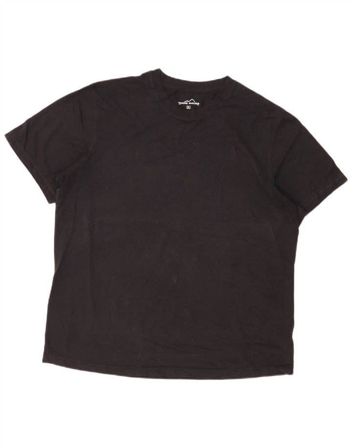 Eddie Bauer Camiseta Hombre Top XL Algodón Negro