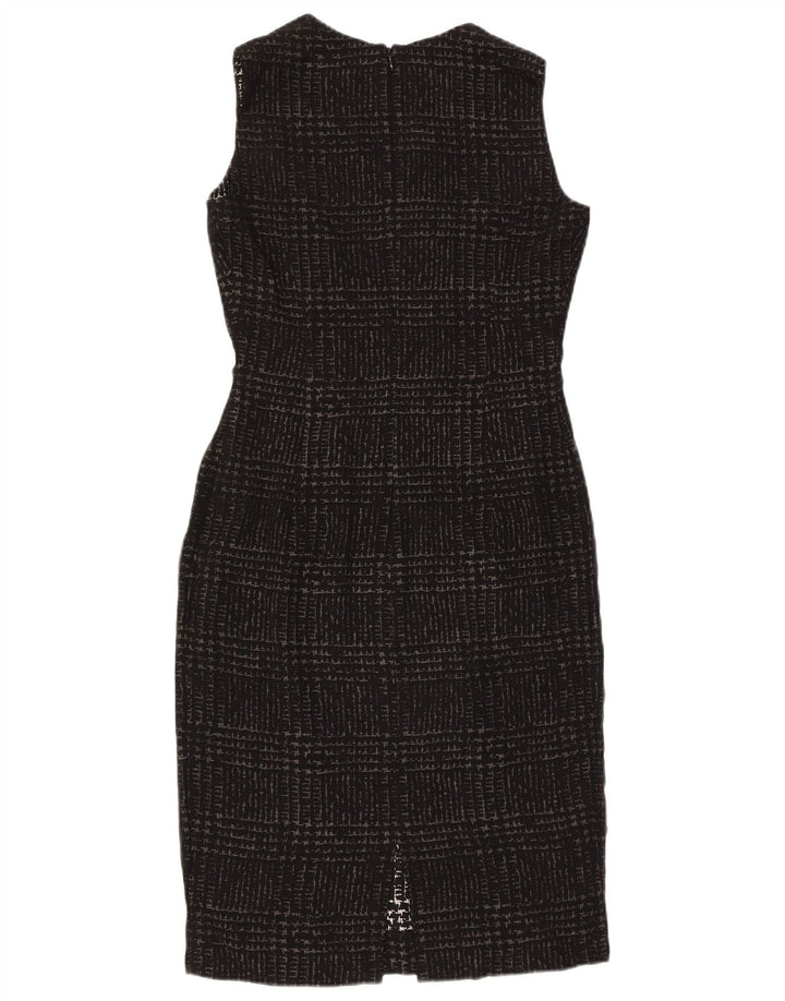 Gianfranco Ferre Vestido tubo para mujer UK 10 Small Black Houndstooth