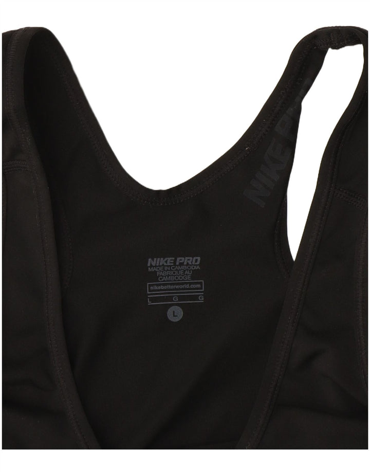 Nike Dri Fit Graphic - Camiseta sin mangas para mujer, talla 40, color negro