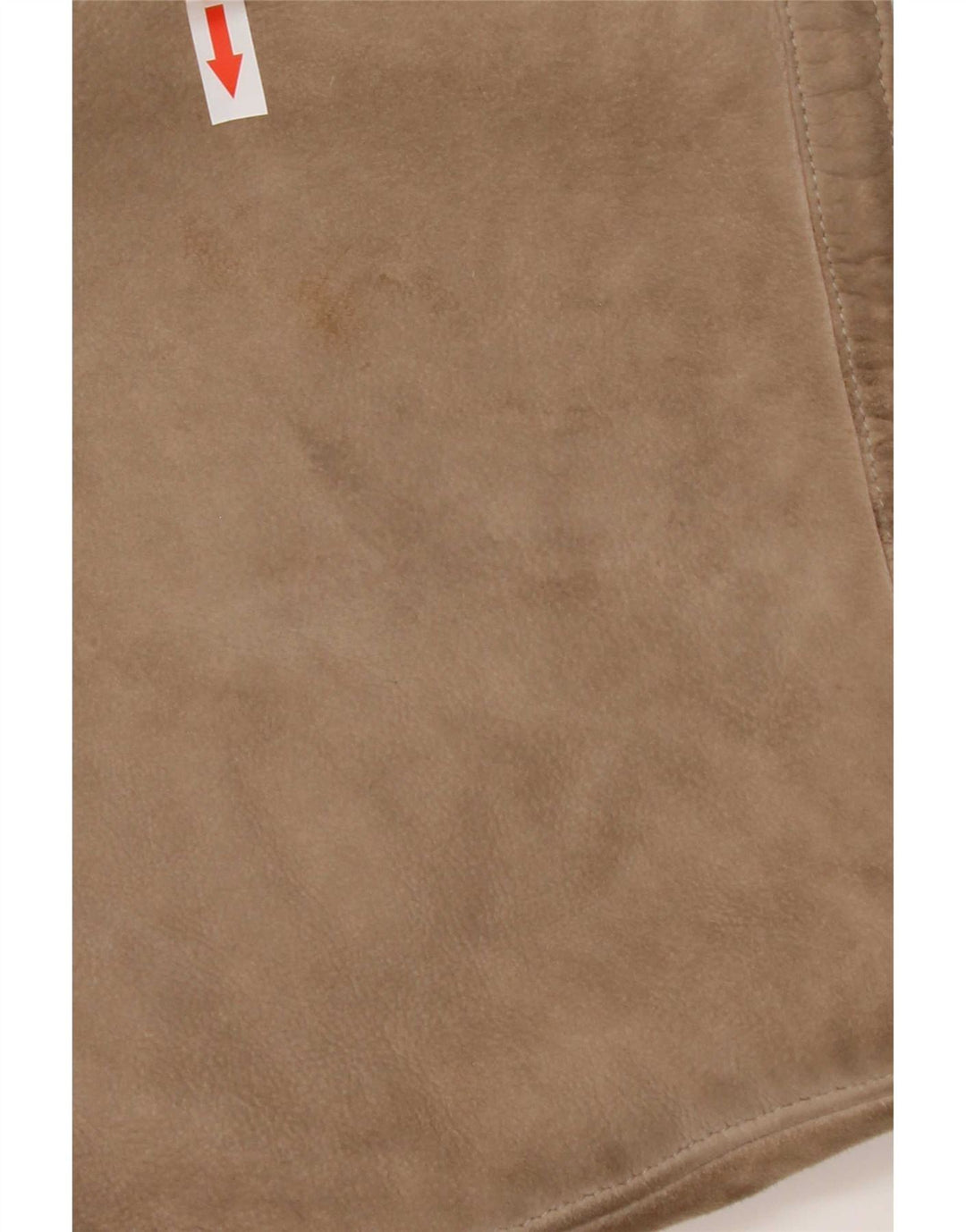 Vintage mujer 3/4 manga shearling abrigo Reino Unido 14 beige medio