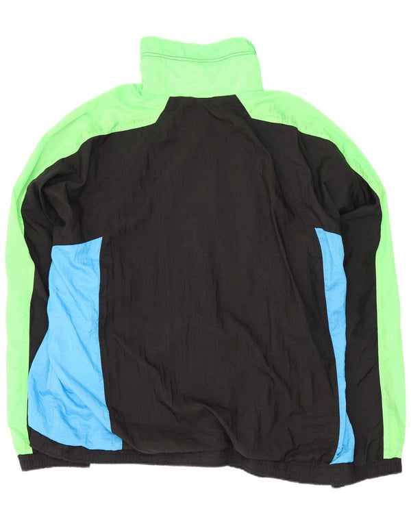 Rucanor Chaqueta de chándal para hombre, talla 3XL, nailon multicolor con bloques de color
