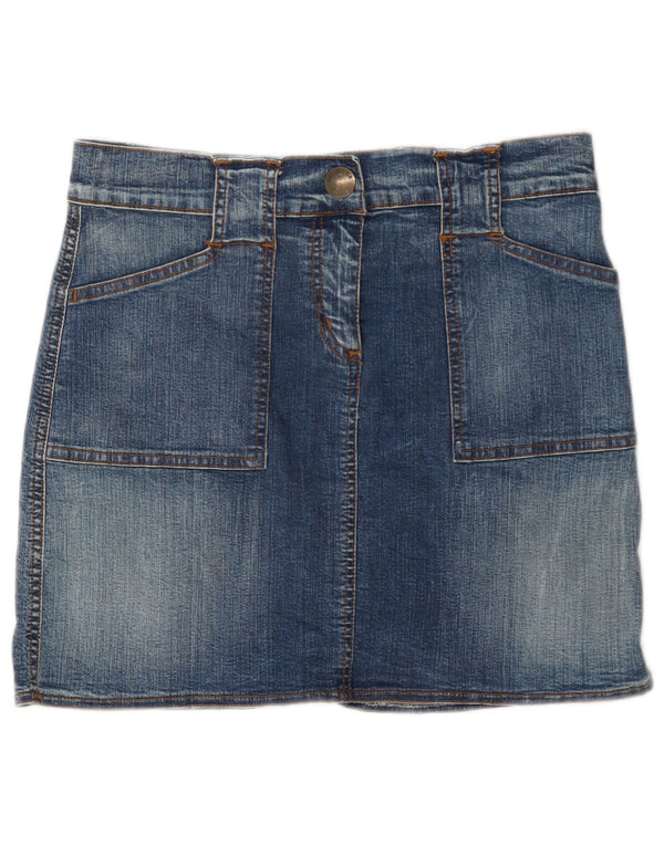Minifalda Vaquera Carrera Mujer W30 Azul Medio
