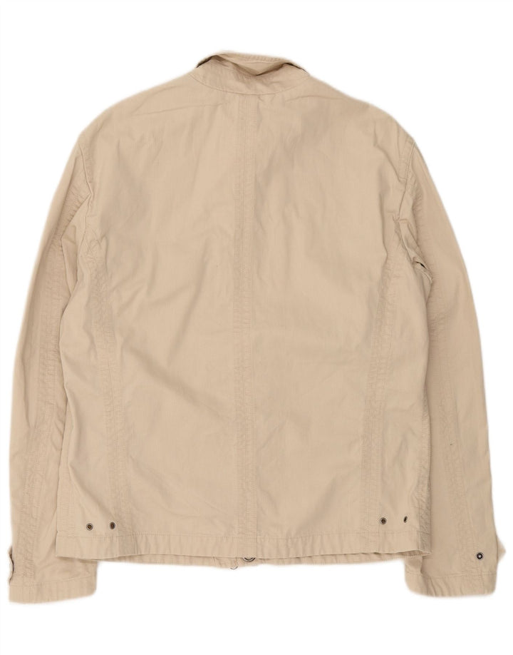 Invicta Chaqueta Bomber para Hombre Reino Unido 40 Grande Algodón Beige