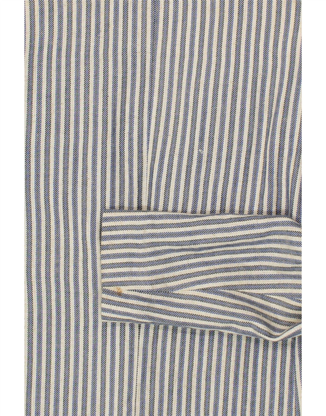 MASSIMO DUTTI Womens 1 Button Blazer Jacket US 12 Large Blue Pinstripe Vintage Massimo Dutti and Second-Hand Massimo Dutti from Messina Hembry 