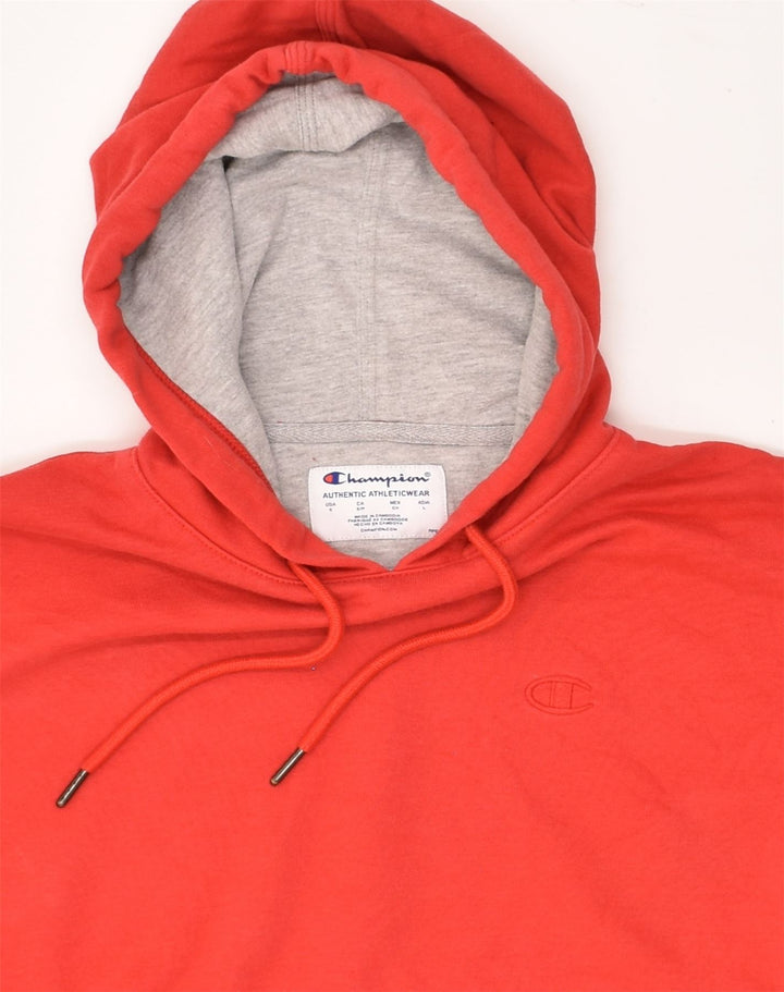 CHAMPION Mens Hoodie Jumper Small Red Cotton | Vintage Champion | Thrift | Second-Hand Champion | Used Clothing | Messina Hembry 
