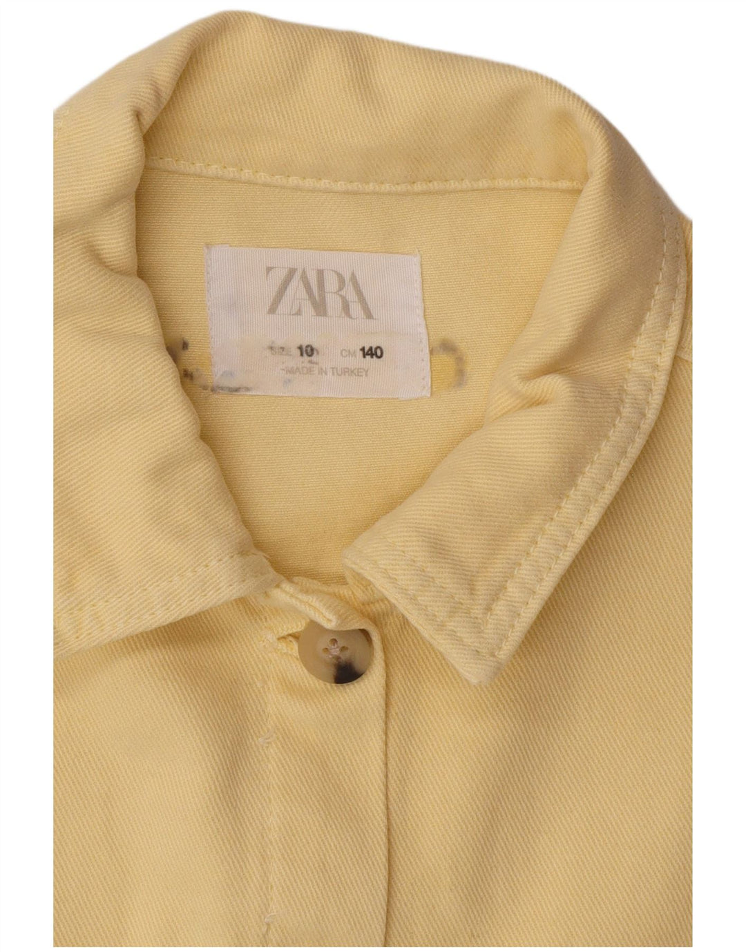 Zara Cazadora Bomber Corta Niña 9-10 Años Amarillo