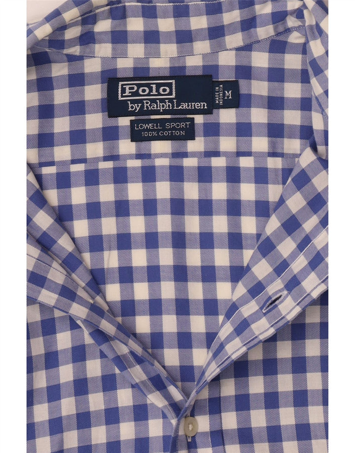 Polo Ralph Lauren Camisa Lowell para hombre de algodón a cuadros azul medio