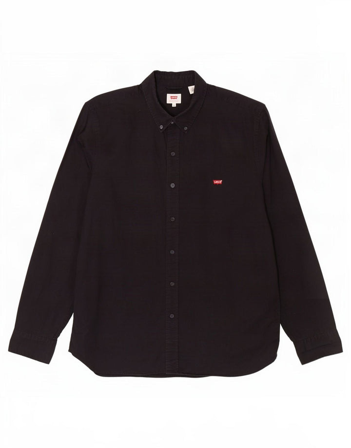 Camisa Levi's Hombre XL Algodón Negro
