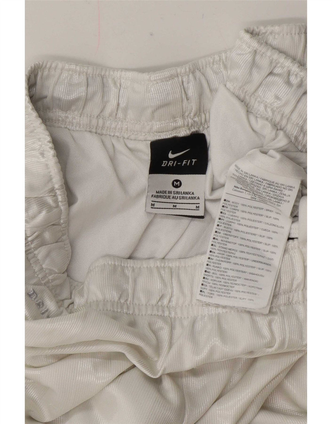 Pantalones cortos deportivos Nike Dri Fit Regular para hombre Poliéster a rayas blancas medianas