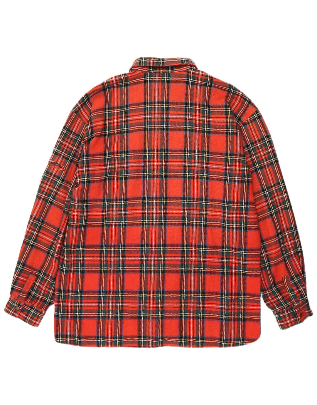Camisa de franela vintage para hombre XL a cuadros rojos