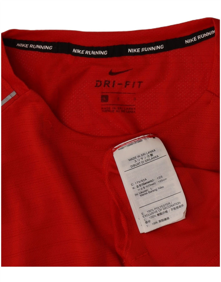 Nike - Camiseta Dri Fit para hombre, talla grande, poliéster rojo