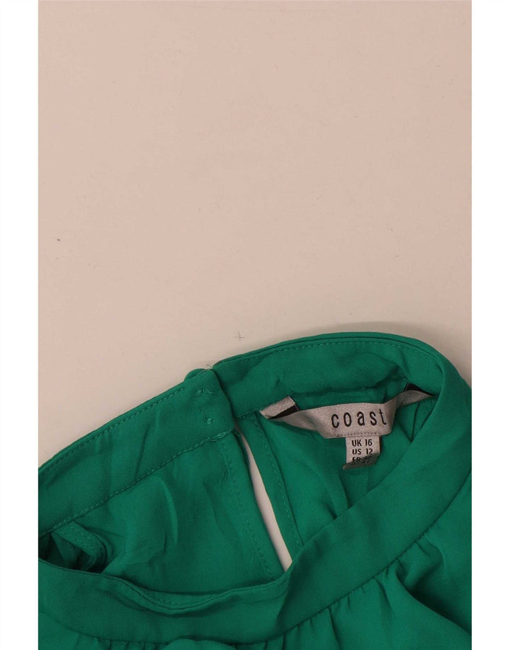 Coast Top con hombros descubiertos para mujer UK 46 Poliéster verde grande