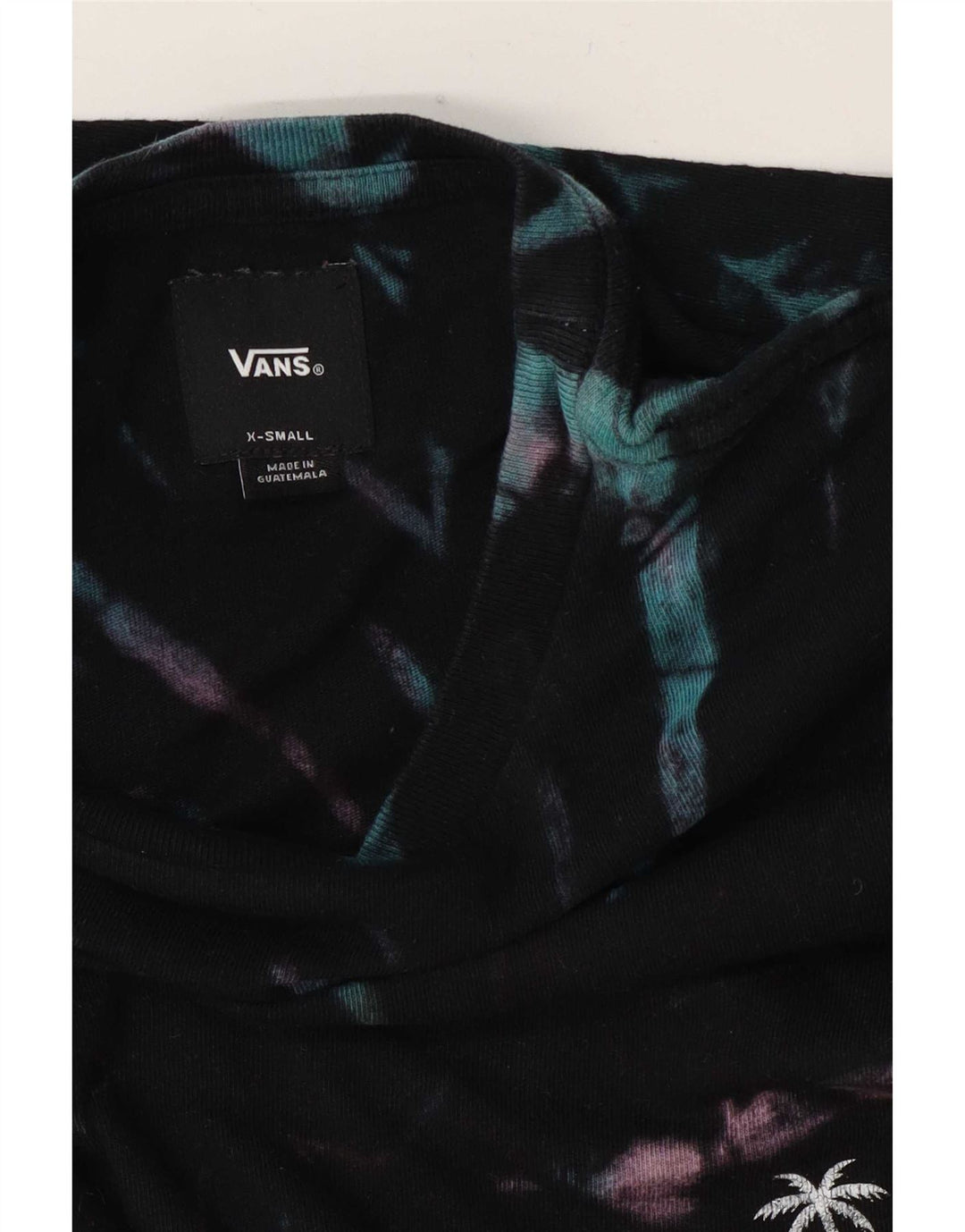 Camiseta Vans Hombre Manga Larga XS Black Tie Dye