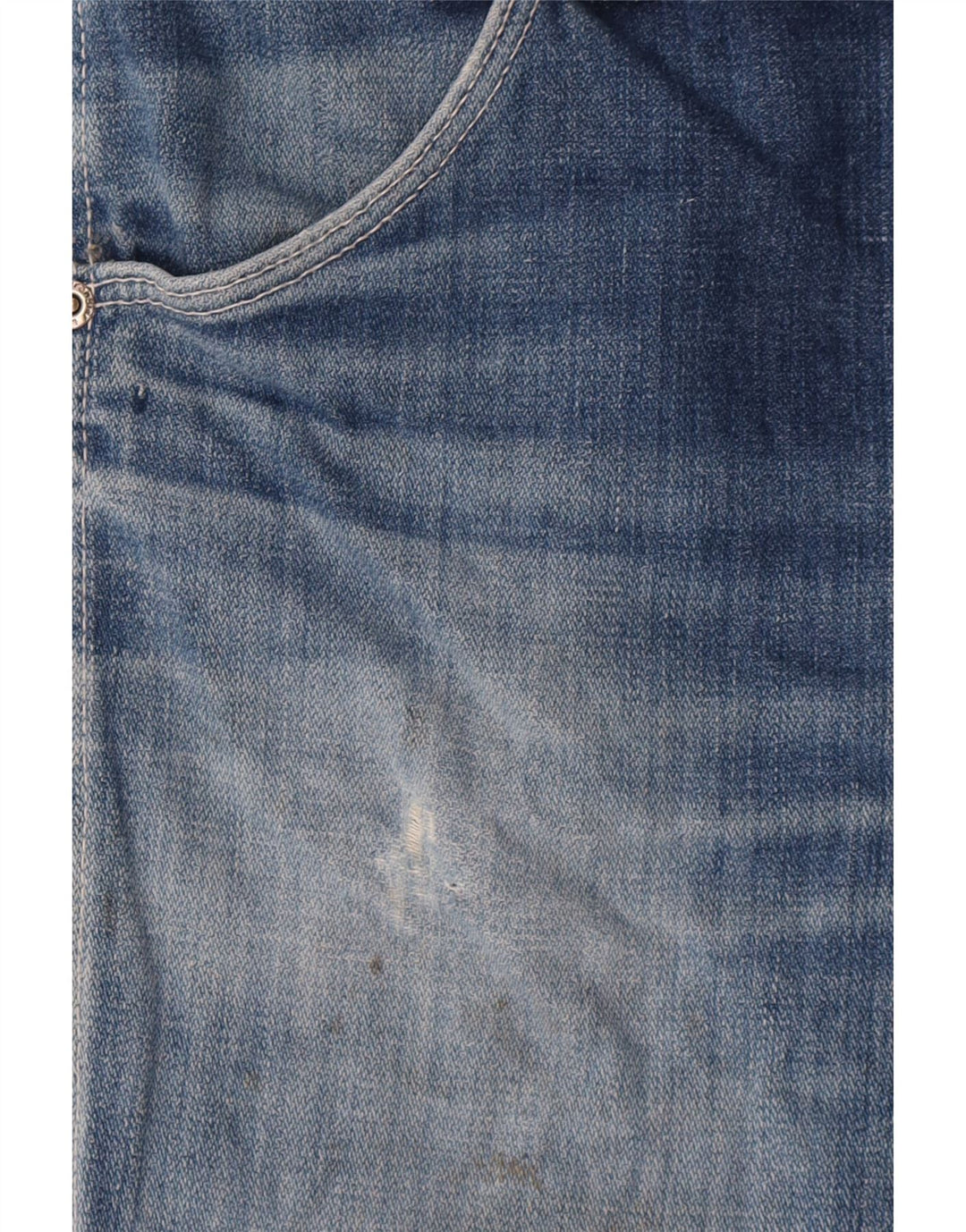 Wrangler Pantalones Cortos De Mezclilla Desgastados W29 Azul Medio