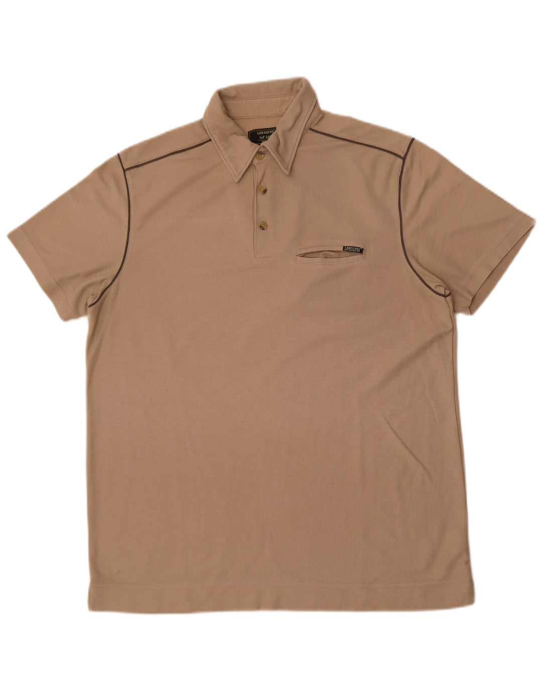 Polo Lee Hombre XL Poliéster Beige