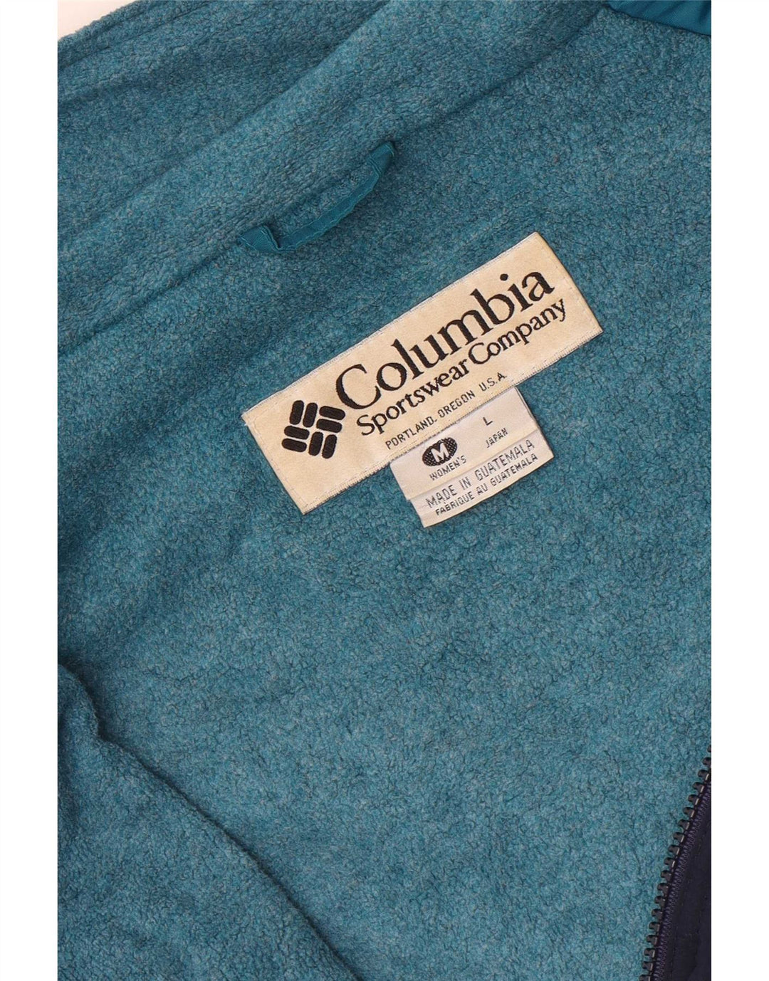 Columbia Chaqueta cortavientos holgada para mujer UK 44 Azul marino mediano