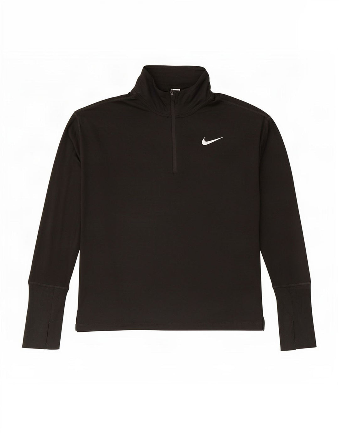 Nike Dri Fit - Chándal con cremallera y cuello para hombre, talla pequeña, poliéster negro