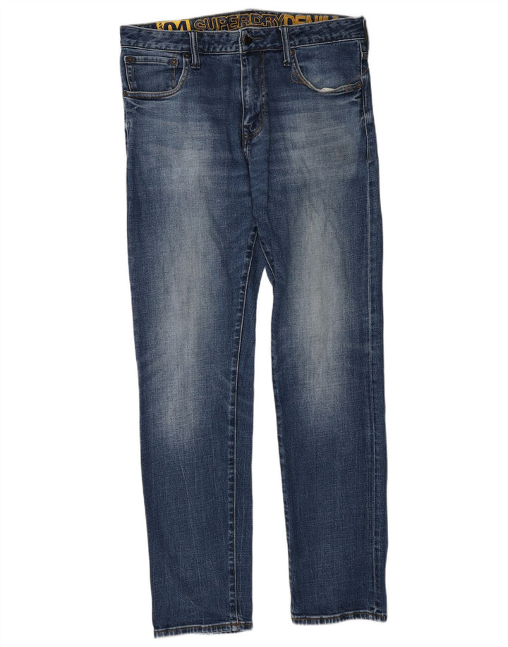 Vaqueros ajustados Superdry para hombre W32 L34 Algodón azul