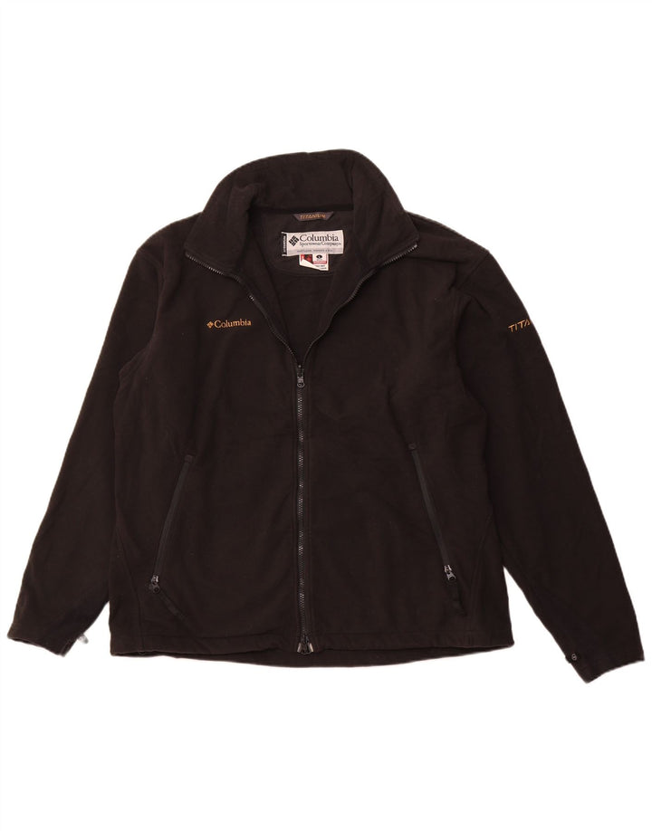 COLUMBIA Chaqueta polar para hombre UK 40 Large Poliéster negro