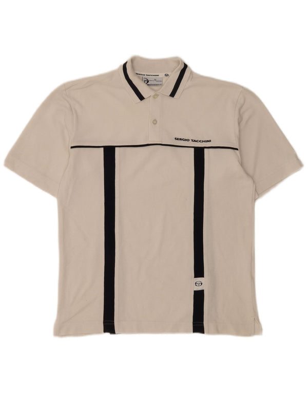 Sergio Tacchini Polo De Hombre Small Blanco Colorblock Algodón