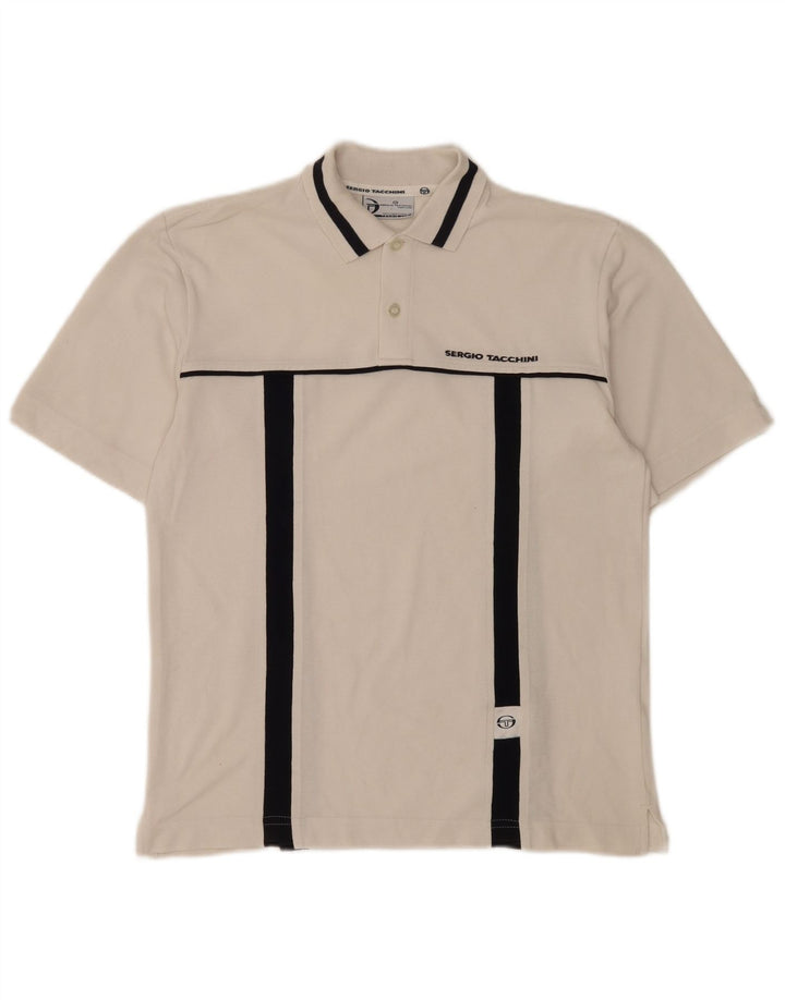 Sergio Tacchini Polo De Hombre Small Blanco Colorblock Algodón