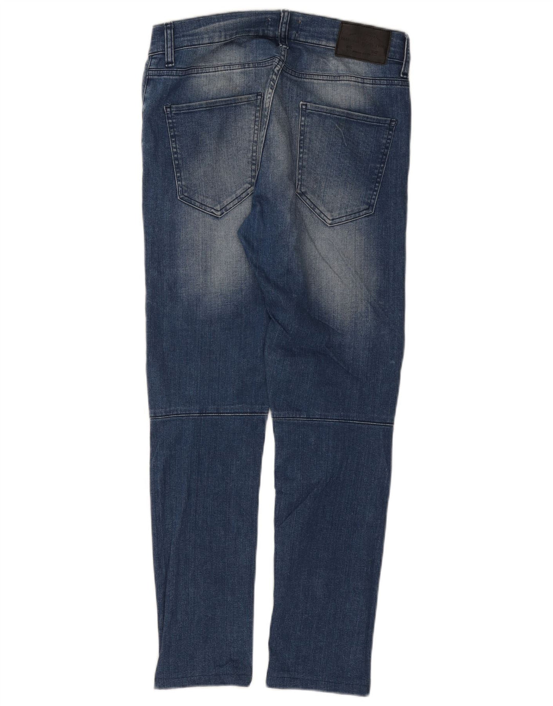 Zara Jeans ajustados desgastados para hombre EU 40 Medium W31 L28 Bloque de color azul