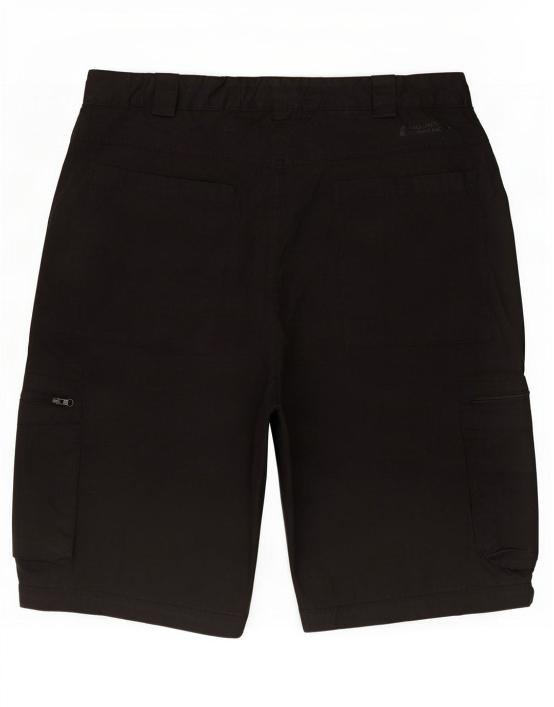 Pantalones cortos tipo cargo para hombre de Mountain Warehouse, talla grande, W34, poliéster negro