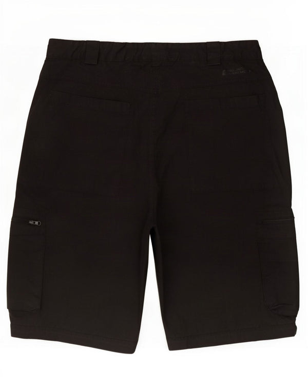 Pantalones cortos tipo cargo para hombre de Mountain Warehouse, talla grande, W34, poliéster negro