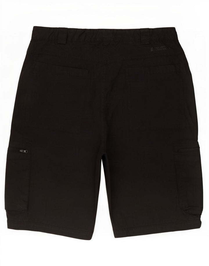 Pantalones cortos tipo cargo para hombre de Mountain Warehouse, talla grande, W34, poliéster negro