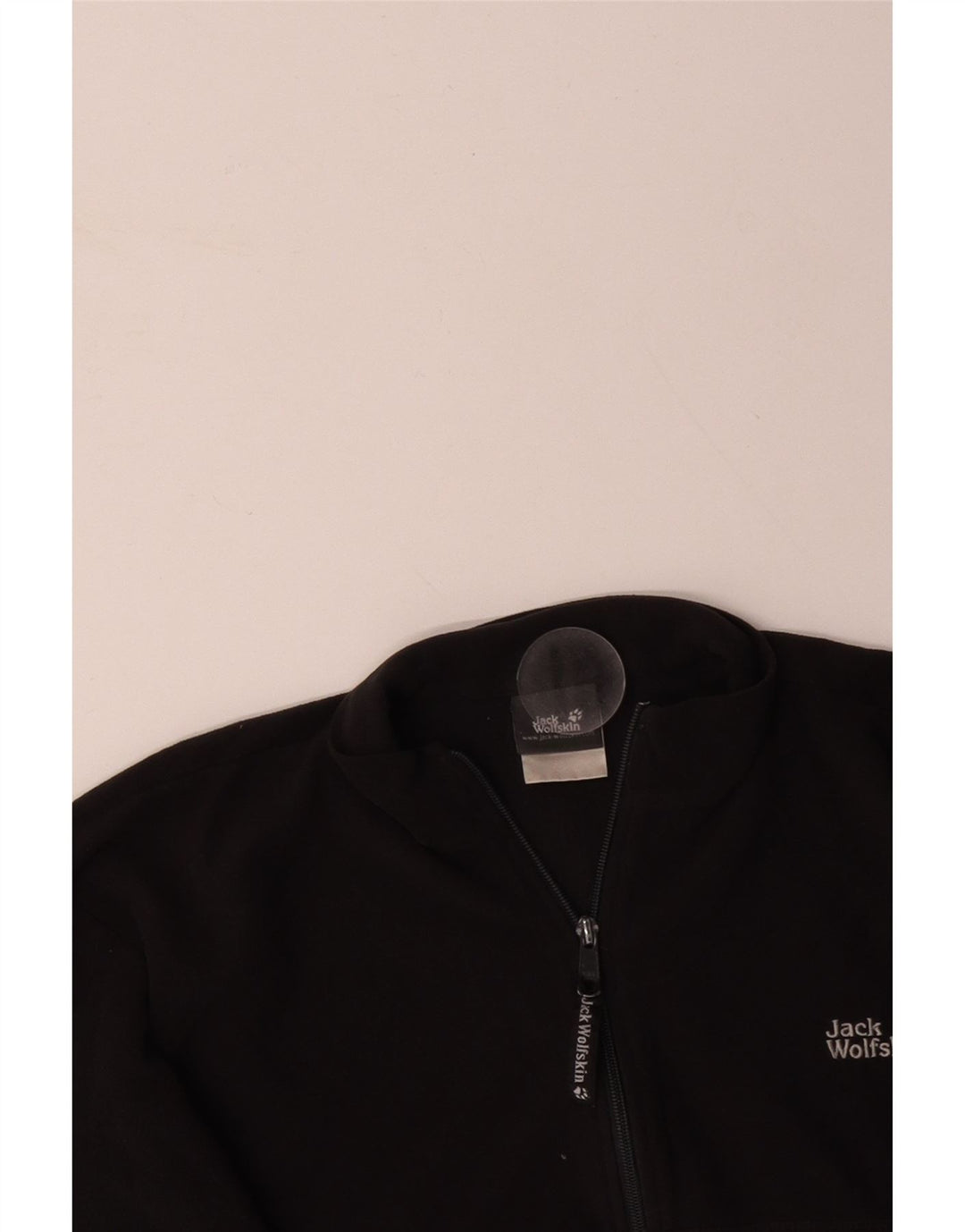 JACK WOLFSKIN Jersey polar con cuello y cremallera para hombre Poliéster negro grande