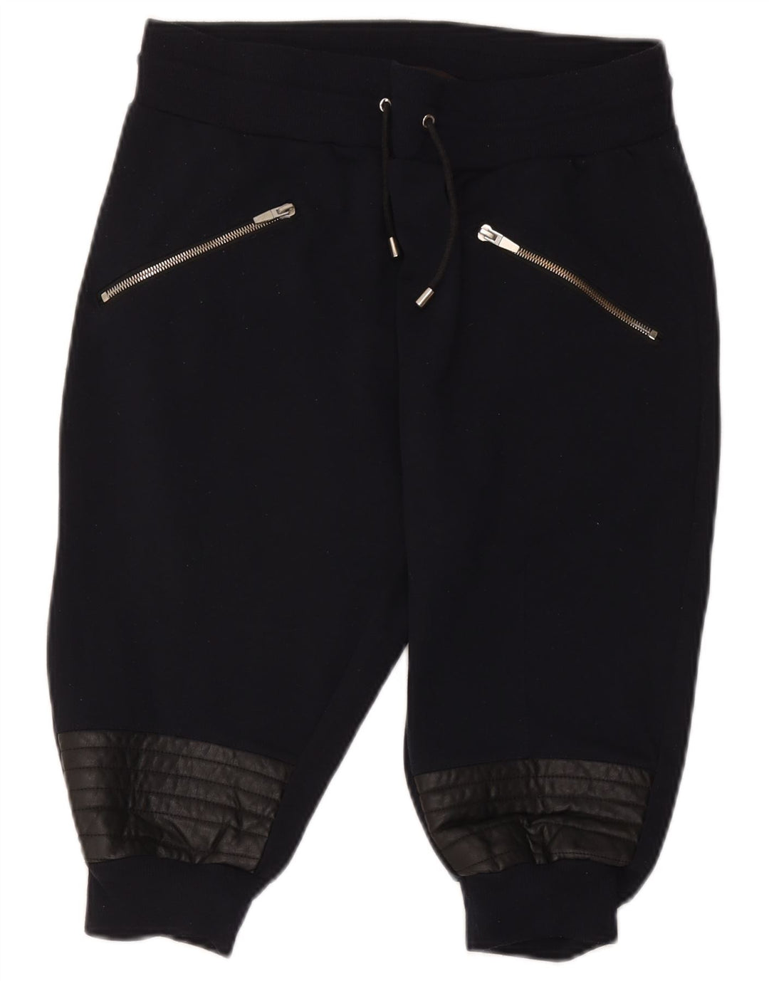 Zara Mujer Bermudas Sport Shorts Large Azul Marino Poliéster