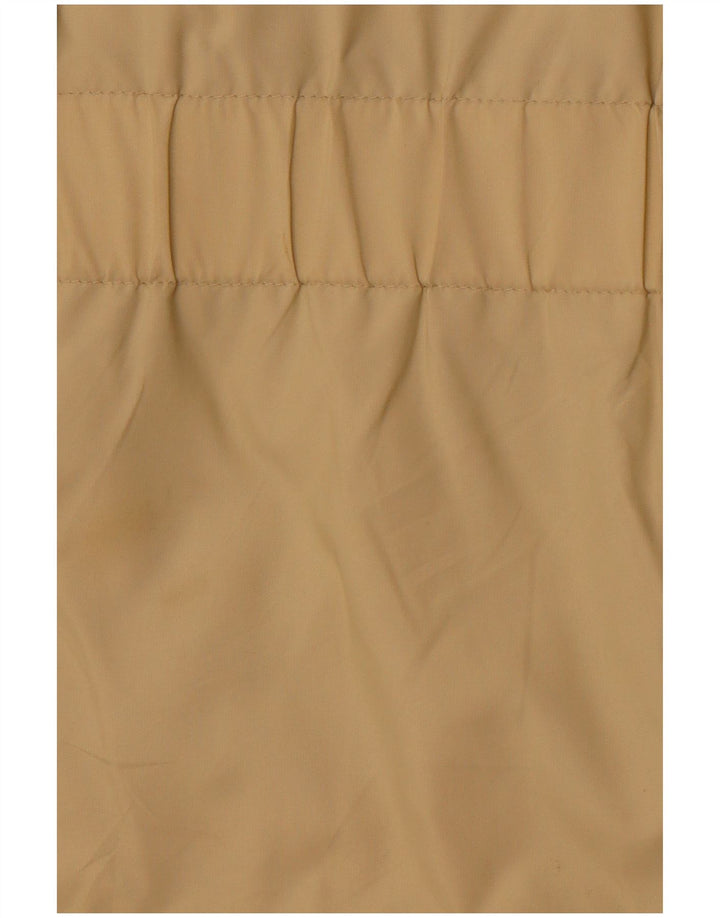 VINTAGE Chaqueta utilitaria para mujer Reino Unido 16 Bloque de color beige grande