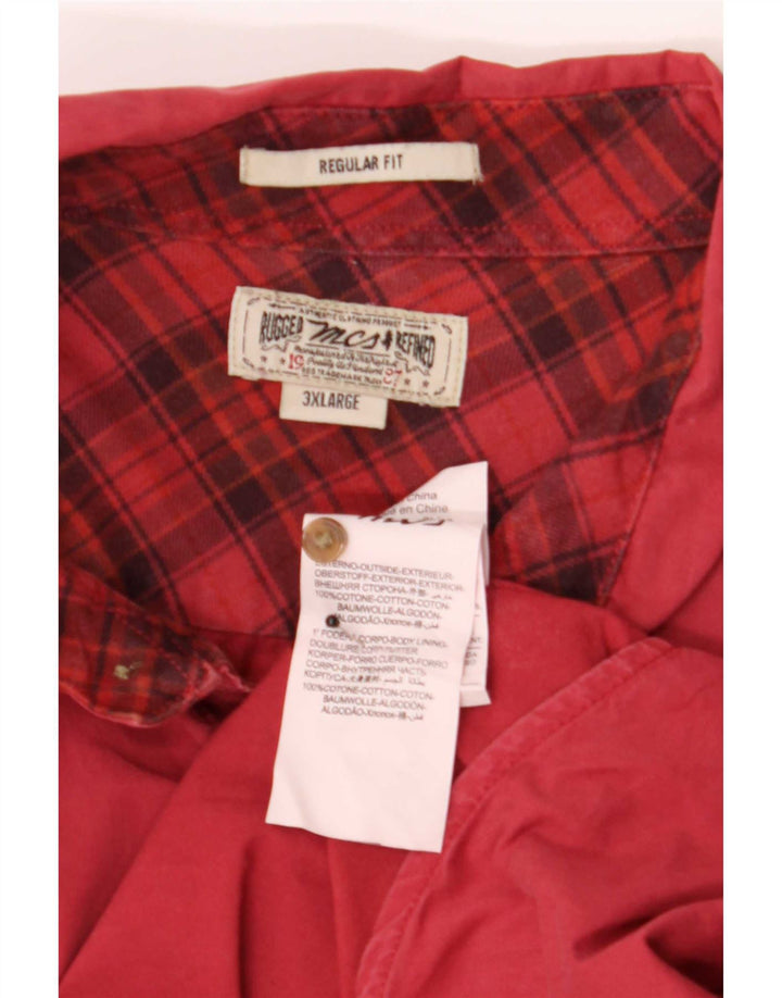 Camisa Marlboro Classics Regular Fit para hombre 3XL Algodón rojo