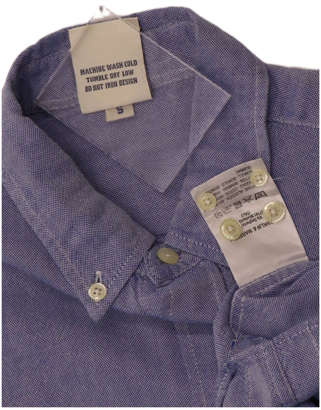 FRANKLIN MARSHALL Camisa Slim Fit para Hombre Azul Pequeño