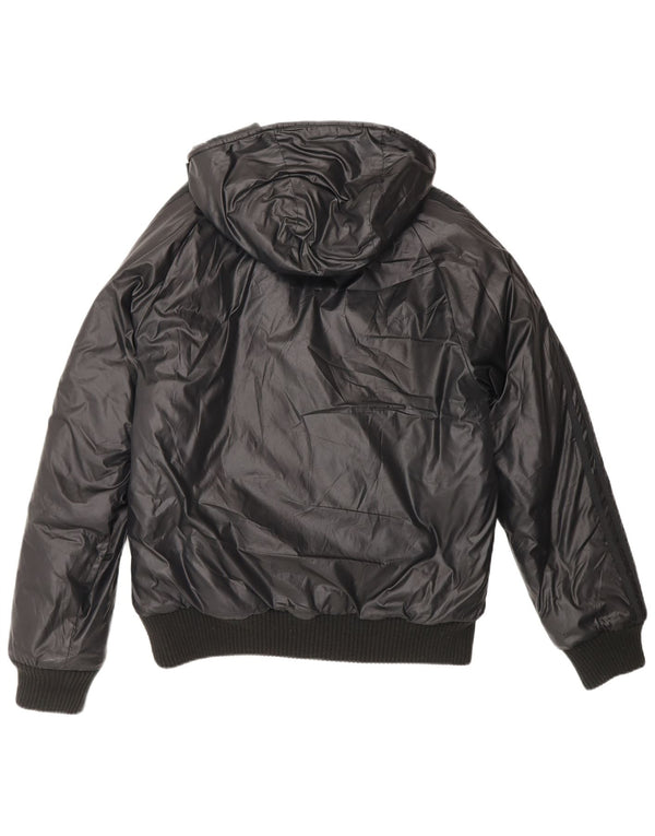 Adidas Chile 62 - Chaqueta acolchada con capucha para hombre, talla 36, color negro