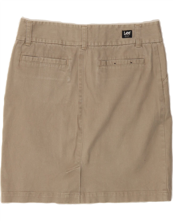 LEE Womens Mini Skirt US 7 Medium W30  Beige Cotton Vintage Lee and Second-Hand Lee from Messina Hembry 