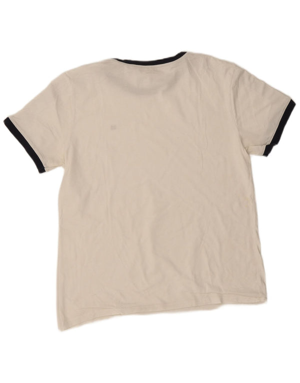 Tommy Hilfiger Camiseta gráfica para hombre Top grande blanco color block