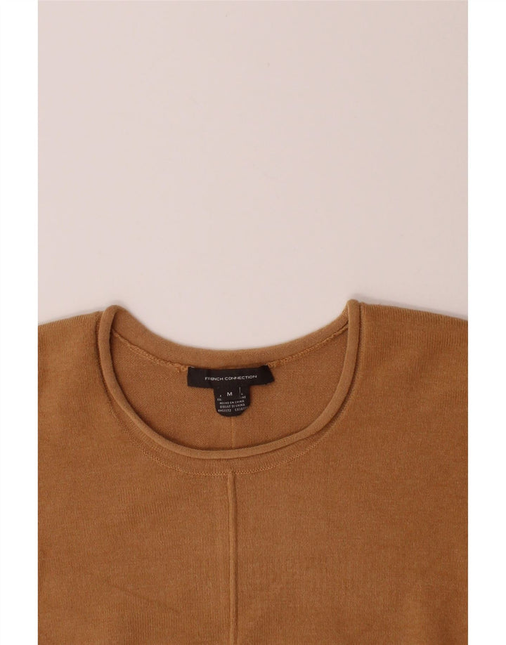 FRENCH CONNECTION Womens Crew Neck Jumper Sweater UK 14 Medium Beige Vintage French Connection and Second-Hand French Connection from Messina Hembry 