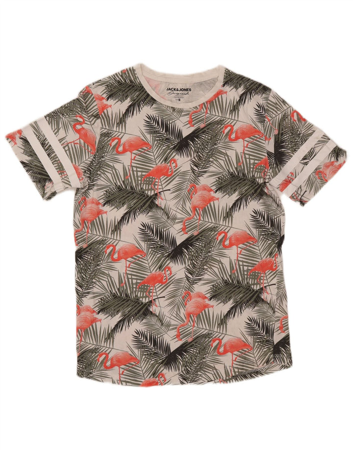JACK & JONES Hombre Camiseta Gráfica Top Small Multicolor Floral