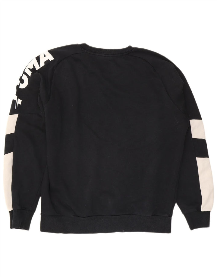 Puma Sudadera Con Estampado Gráfico Jumper Medium Black Colorblock