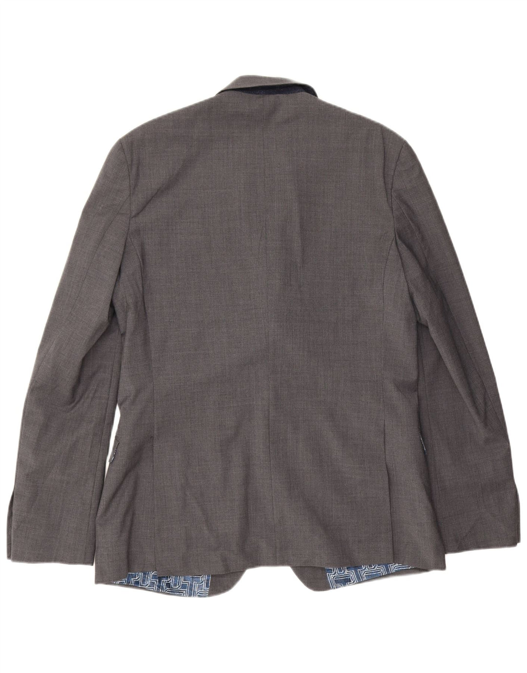 Ted Baker Chaqueta Blazer Slim Fit con 2 Botones para Hombre UK 42 XL Lana Gris